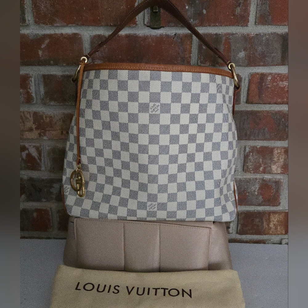 LOUIS VUITTON Delightful PM NM Damier Azur Hobo Bag
